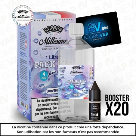 Pack DIY 4mg 1L 5050 - Millésime