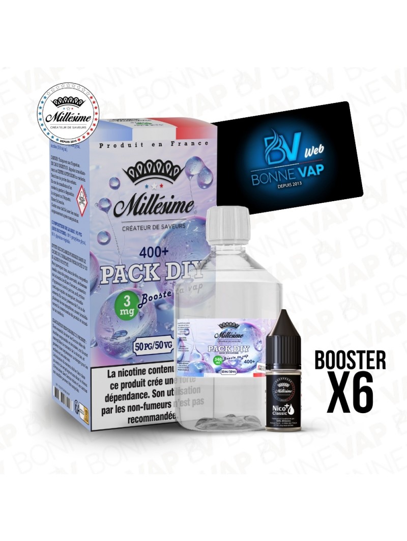 Pack DIY 3mg 400ml 5050 – Millésime