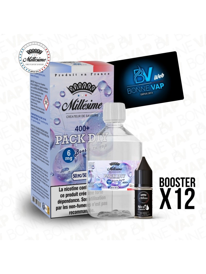 Pack DIY 6mg 400ml 5050 - Millésime