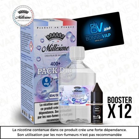 Pack DIY 6mg 400ml 5050 - Millésime
