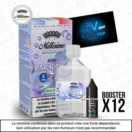Pack DIY 6mg 400ml 30/70 - Millésime
