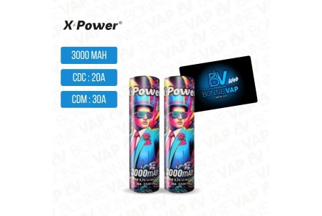 2 Accus 3000mAh - X-Power