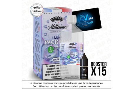 Pack DIY 3mg 1L 5050 - Millésime - Prévention