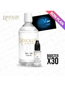 Pack DIY 6mg 1L 50/50 - Revolute - Bon Plan