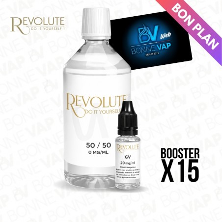 Pack DIY 3mg 1L 50/50 - Revolute - Bon plan