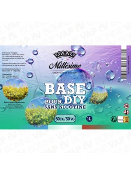 Base Végétale 1L 50/50 - Millésime - Etiquette