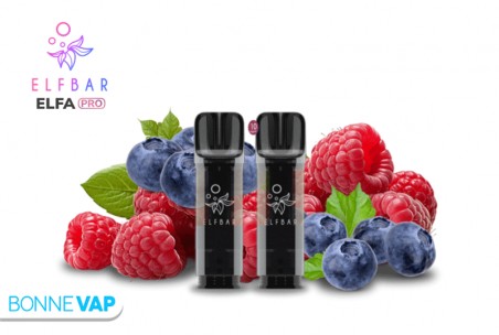 Cartouches ELFA PRO Myrtille Framboise Acidulée | ELFBAR