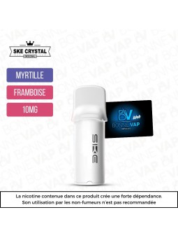 Cartouche Myrtille Framboise Acidulée - SKE Crystal - 10mg