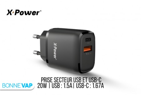 Prise Secteur (USB et USB-C) - XPower - information