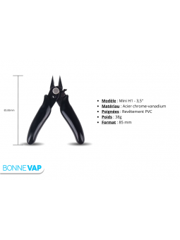 Pince Coupante Mini - SCLOUD - dimension