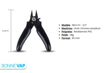Pince Coupante Mini - SCLOUD - dimension