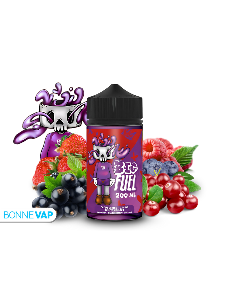 E liquide Cranberries Cassis Fruits Rouges Big Fuel 200ml