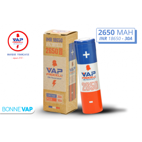 Accu 18650 2650mAh - VAP PROCELL