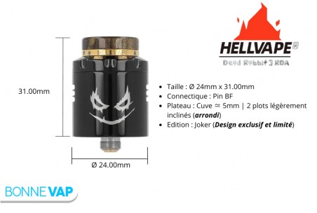 Dripper Dead Rabbit 3 RDA | HELLVAPE (J Edition)