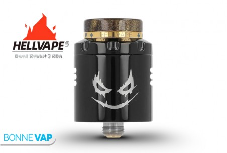 Dripper Dead Rabbit 3 RDA | HELLVAPE (J Edition) - Shiny Black