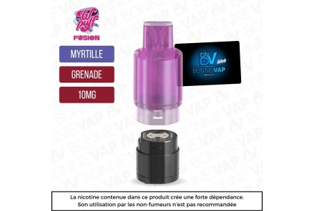 Cartouche Myrtille Grenade - Wpuff Fusion - 10mg