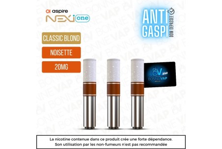 Cartouches Classic Noisette - Nexi One (DDM Dépassé) - 20mg