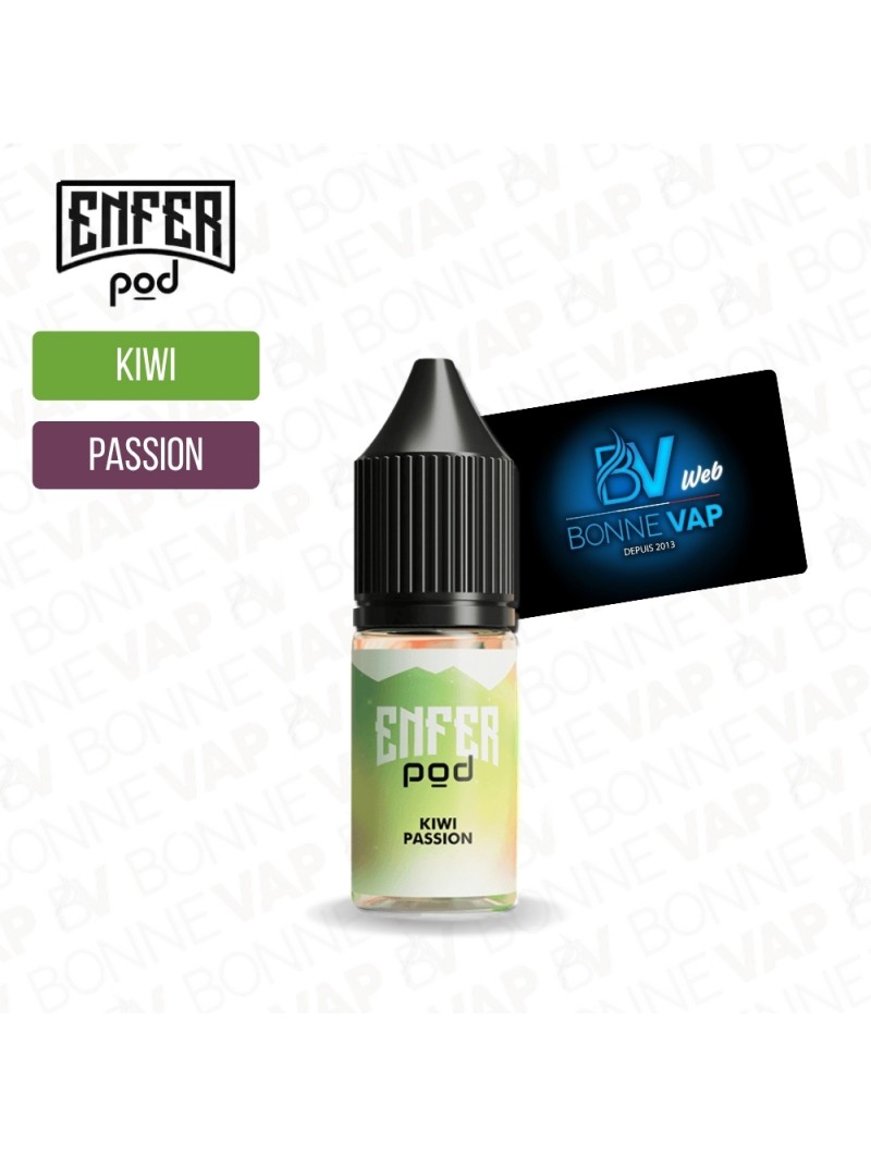 Kiwi Passion 10ml Sels - Enfer Pod