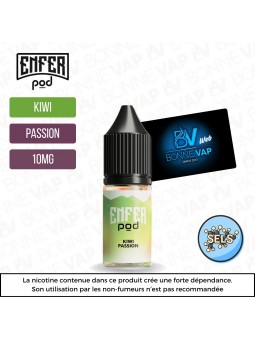 E-liquide Kiwi Passion 10ml "Sels" - Enfer Pod by Vape 47