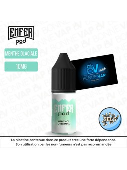 Menthol Original 10ml Sels - Enfer Pod - 10mg