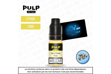 Citron Fizz 10ml Sels - Pulp Nic Salt - 10mg