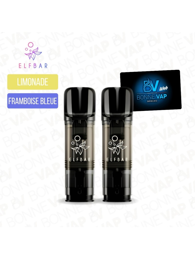 Cartouches Limonade Framboise Bleue - Elfa Pro
