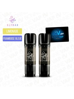 Cartouches Limonade Framboise Bleue - Elfa Pro