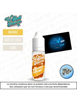 Ananas Coconut 10ml Sels - Wsalt Flavors Liquideo - 10mg