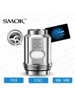 Résistance TFV18 - Smok - 0.15ohm