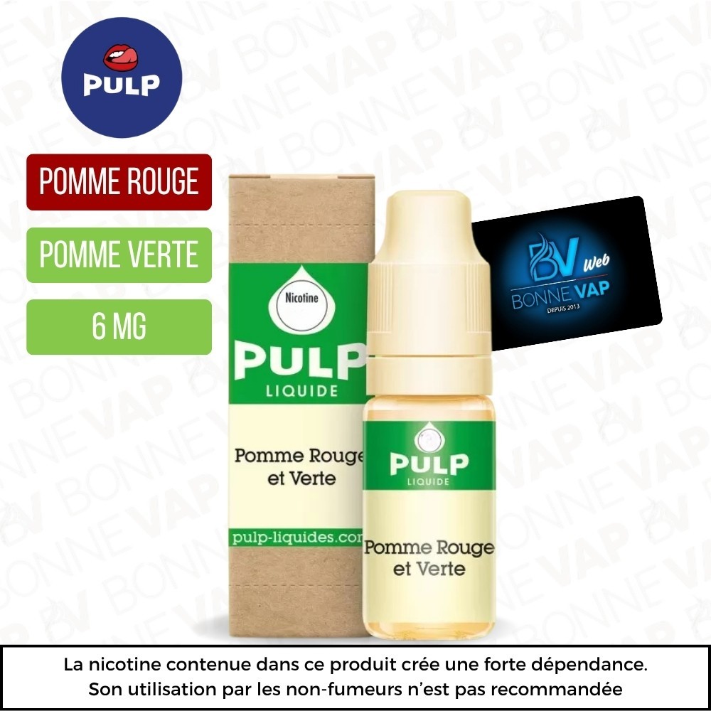 Pomme Rouge et Verte 10ml - Pulp - 06mg