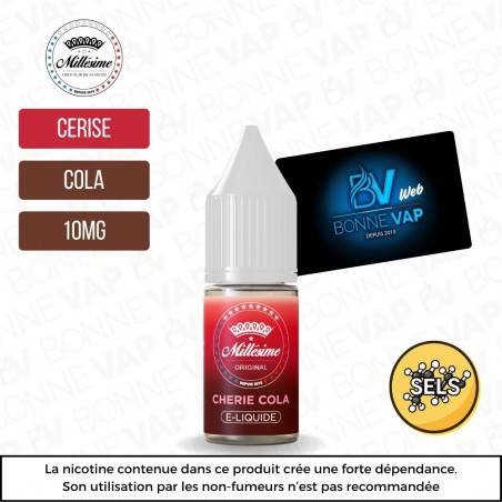 Cherie Cola 10ml "Sels" - Millésime