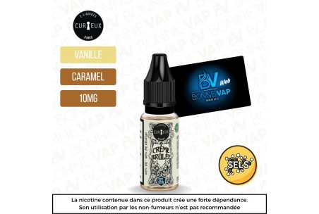 Crème Brulée 10ml Sels - Curieux - 10mg