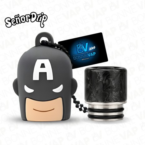 Drip Tip Capitain A (810) - Señor Drip - Black White