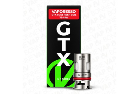 Résistances GTX Mesh - Vaporesso - 0.3 - Boite
