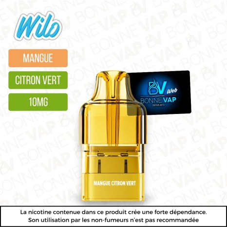 Cartouche Mangue Citron Vert - Wilo Boost - 10mg
