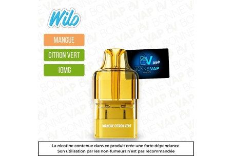 Cartouche Mangue Citron Vert - Wilo Boost - 10mg
