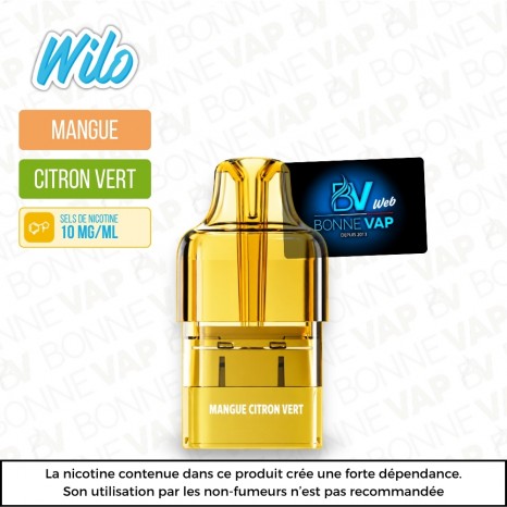 Cartouche Mangue Citron Vert - Wilo Boost - 10mg