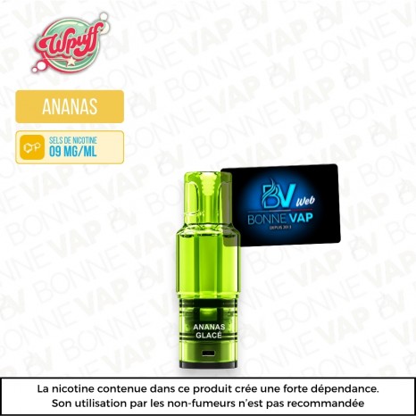 Cartouche Ananas Glacé - Wpuff 2.0 - 09mg