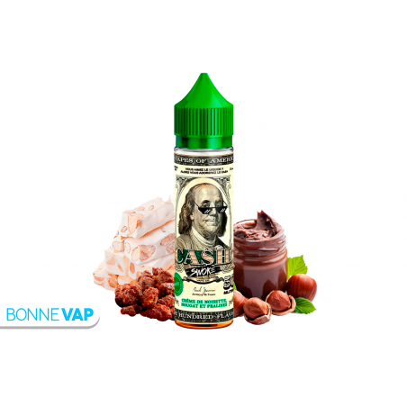 E-liquide Cash de chez SWOKE. Saveur gourmande de crème de noisette, de nougat et de praline.