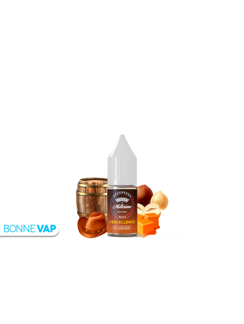 E liquide L'excellence aux sels de nicotine Millésime 10ml