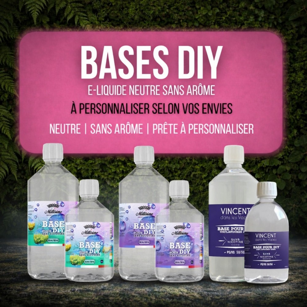 Base e-liquide DIY neutre sans arôme – PG/VG au choix | BONNE VAP