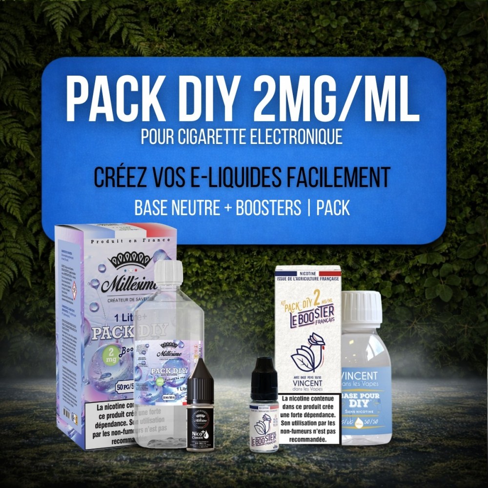 Tous nos Packs DIY 2 mg/ml – Simple, rapide, économique | BONNE VAP