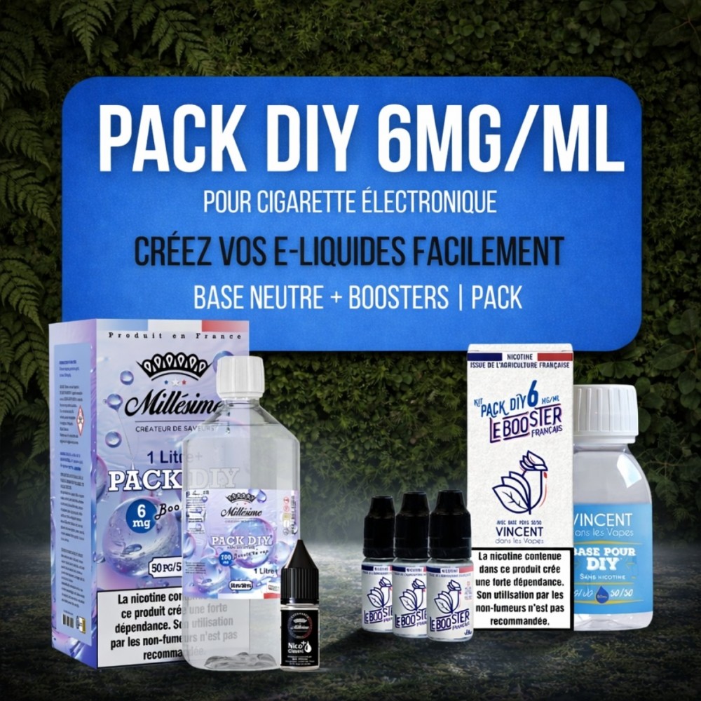 Tous nos Packs DIY 6 mg/ml – Simple, rapide, économique | BONNE VAP