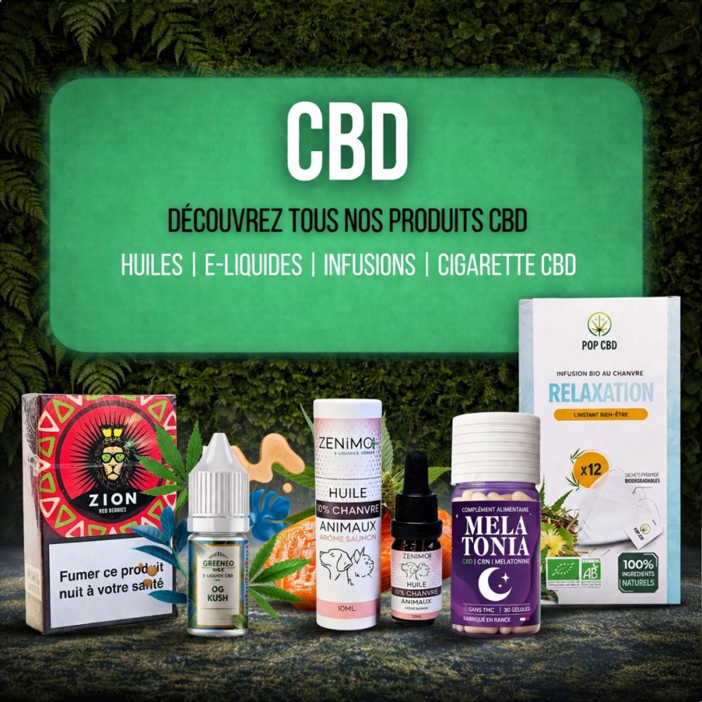CBD : Huiles, e-liquides, infusions, cigarettes CBD | BONNE VAP