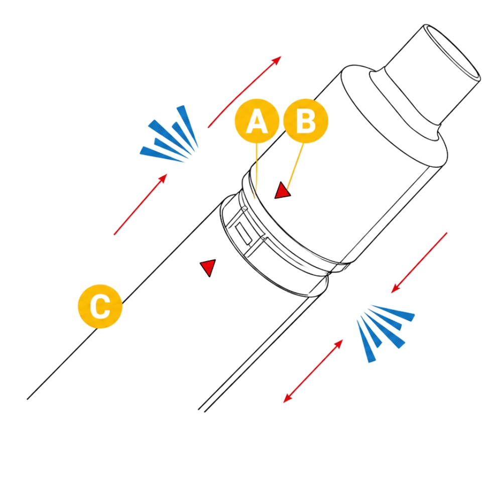 Étape 3 : insérer l'ensemble dans la batterie Wpuff Fusion