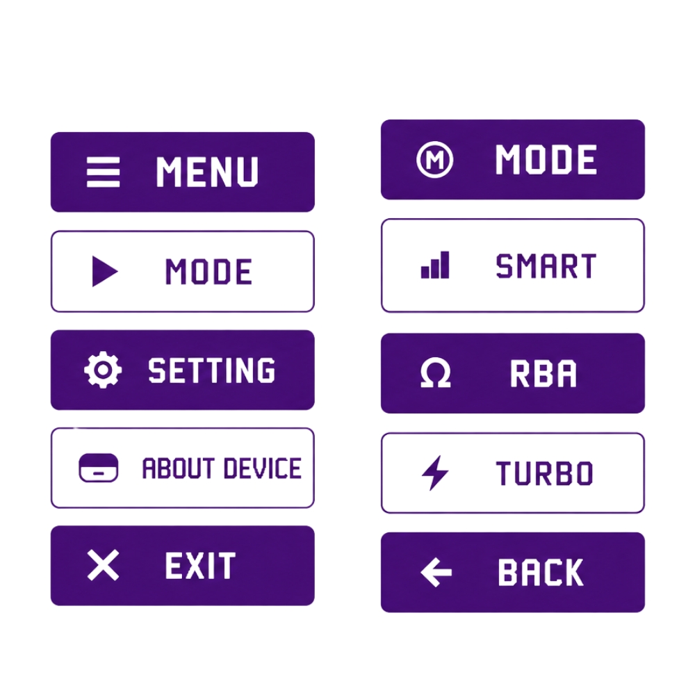 Menu et modes de la VOOPOO Argus Pro 2